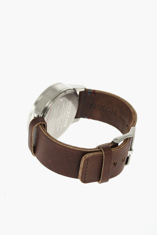 leather strap SENTRY analog watch