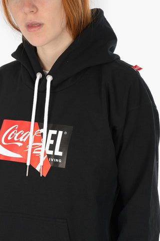 COCA COLA hooded CC-S-ALBY-COLA sweatshirt with maxi patch pocket