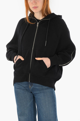 patch pockets knitted M-LAZUR sweatshirt with hood