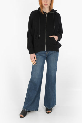 patch pockets knitted M-LAZUR sweatshirt with hood
