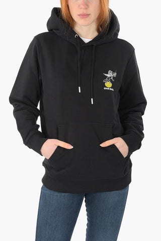hooded VE-S-GIRK-HOOD-LEO sweatshirt with maxi patch pocket