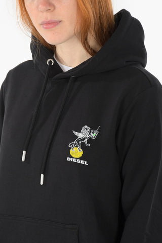 hooded VE-S-GIRK-HOOD-LEO sweatshirt with maxi patch pocket