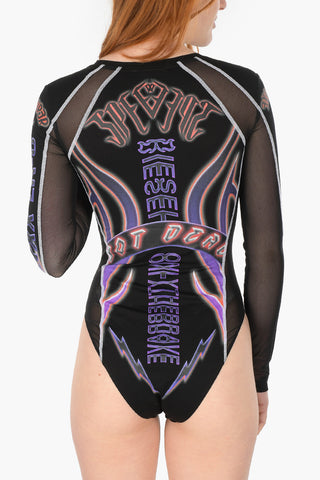 printed T-TALLI long sleeve bodysuit