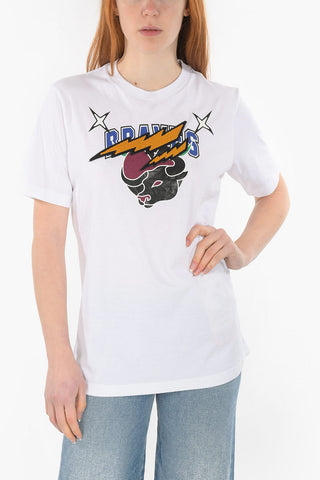 t-shirt girocollo CL-T-JUST-O1 con ricamo frontale