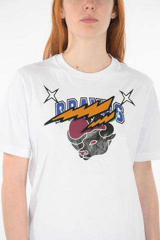 t-shirt girocollo CL-T-JUST-O1 con ricamo frontale