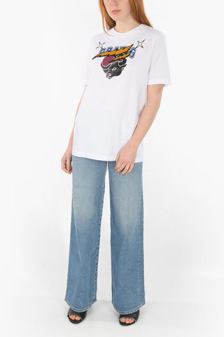 t-shirt girocollo CL-T-JUST-O1 con ricamo frontale