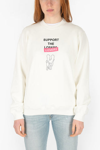 crew-neck F-ANG-R10 sweatshirt with front lovers print