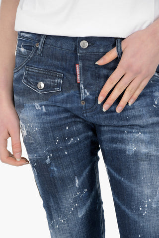 Side Zipped COOL GIRL CROPPED Denims