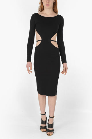 Vestito Midi Bare Back con Cintura