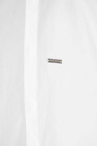Standard Collar Cotton Shirt Dress