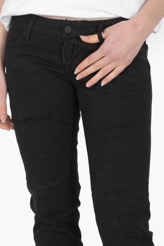 5-Taschen-Jeans BLACK BULL aus Distressed Denim