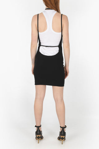Vestito con Scollo a V e Canottiera con Cotone