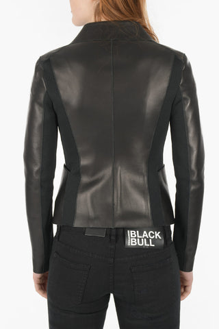 Blazer SLIM FIT in Pelle con Bottoni Metallici