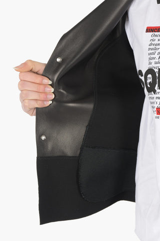 Blazer SLIM FIT in Pelle con Bottoni Metallici