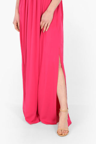 Halter Neck ORDE Silk Long Dress