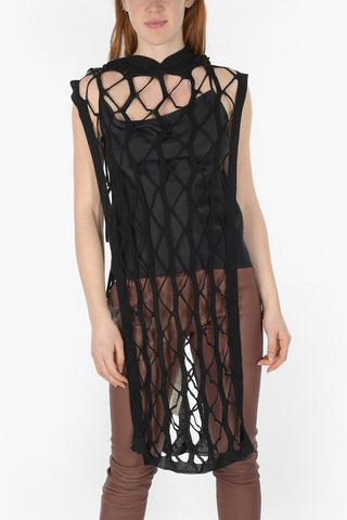 PHLEGETHON Maxi Mesh Hooded Poncho