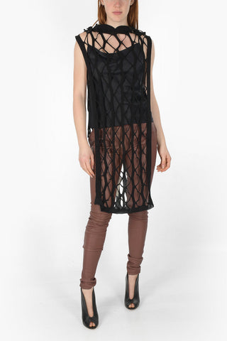 PHLEGETHON Maxi Mesh Hooded Poncho