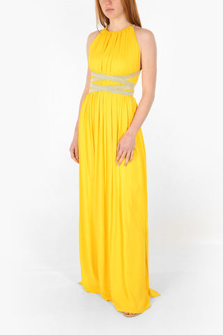 Halter Neck ORDE Silk Long Dress