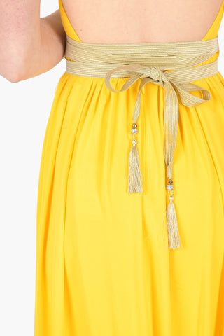 Halter Neck ORDE Silk Long Dress