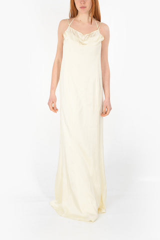 Bare Back Satin Long Dress