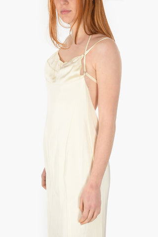 Bare Back Satin Long Dress