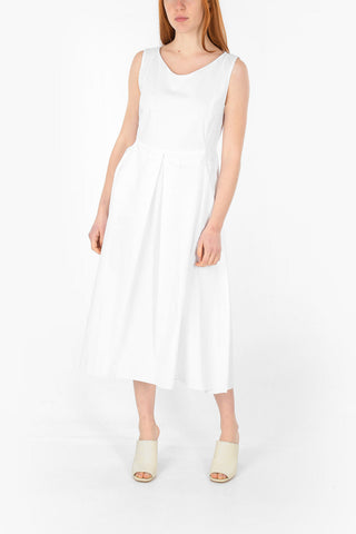 Back Zipped PISA Cotton Midi Dress