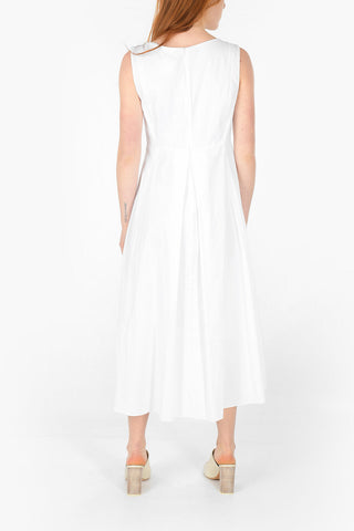 Back Zipped PISA Cotton Midi Dress