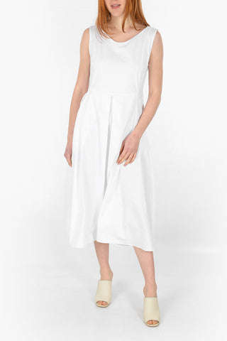 Back Zipped PISA Cotton Midi Dress