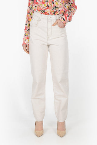 ETOILE Linen Blend CORFY High Waist Straight Jeans