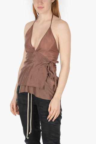 PHLEGETHON Satin LAURA Wrap Top