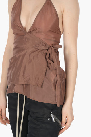 PHLEGETHON Satin LAURA Wrap Top