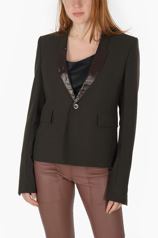 TECUATL Blazer Monopetto SOFT con Rever in Lurex