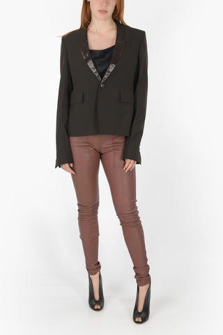 TECUATL Blazer Monopetto SOFT con Rever in Lurex