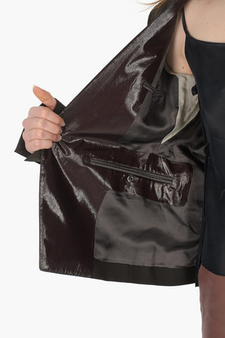 TECUATL Blazer Monopetto SOFT con Rever in Lurex