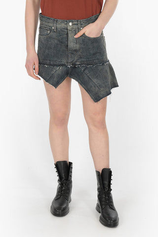 BABEL Asymmetric SISYSKIRT Denim Miniskirt