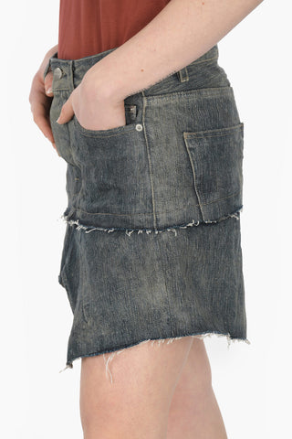 BABEL Asymmetric SISYSKIRT Denim Miniskirt