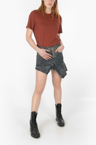 BABEL Asymmetric SISYSKIRT Denim Miniskirt