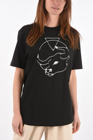 crew-neck t-shirt CL-T-JUST-O with maxi print on the front