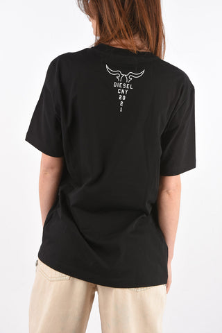 crew-neck t-shirt CL-T-JUST-O with maxi print on the front
