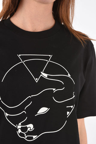 crew-neck t-shirt CL-T-JUST-O with maxi print on the front