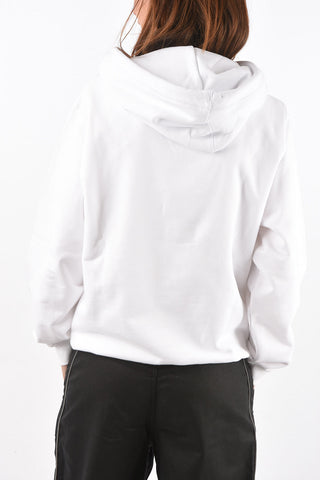felpa oversized F-ANG-R20 con stampa e cappuccio
