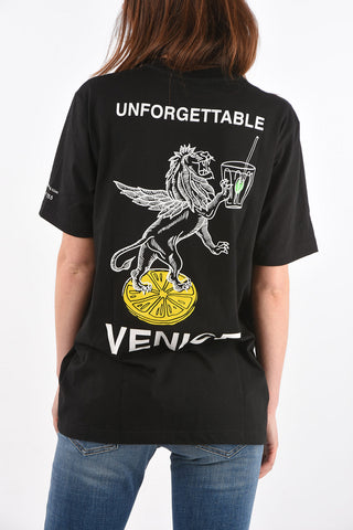 crew-neck VE-T-JUST-LEO t-shirt with print