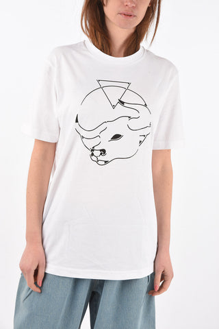 crew-neck t-shirt CL-T-JUST-O with maxi print on the front