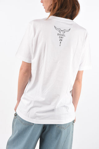 crew-neck t-shirt CL-T-JUST-O with maxi print on the front