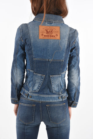  Lived-in Effect DE-JYBRA Cropped Denim Jacket 
