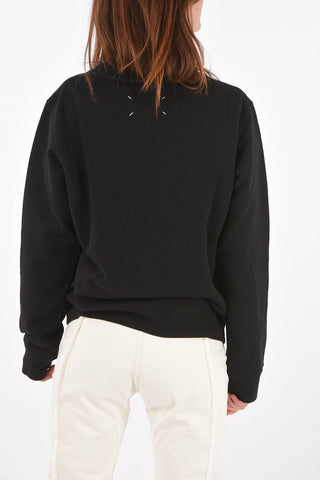 MM1 felpa girocollo oversize con stampa logo