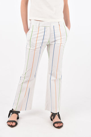 pantaloni SANDY in cotone stretch a righe