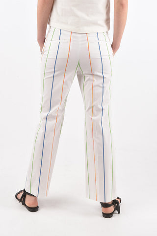 pantaloni SANDY in cotone stretch a righe