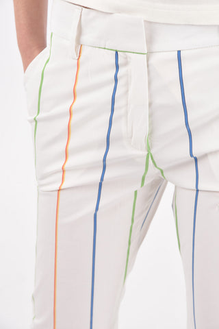 pantaloni SANDY in cotone stretch a righe