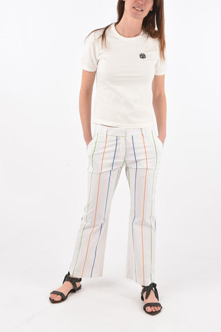 pantaloni SANDY in cotone stretch a righe